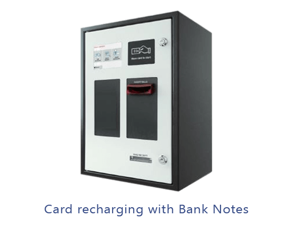 Card Recharging with Bank Notes